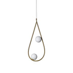 Ertheion Modern Minimalist Pearls Brass Glass Pendant Lamp