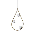 Ertheion Modern Minimalist Pearls Brass Glass Pendant Lamp