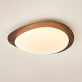 Muto Pebble Walnut Ceiling Light - Letslighting