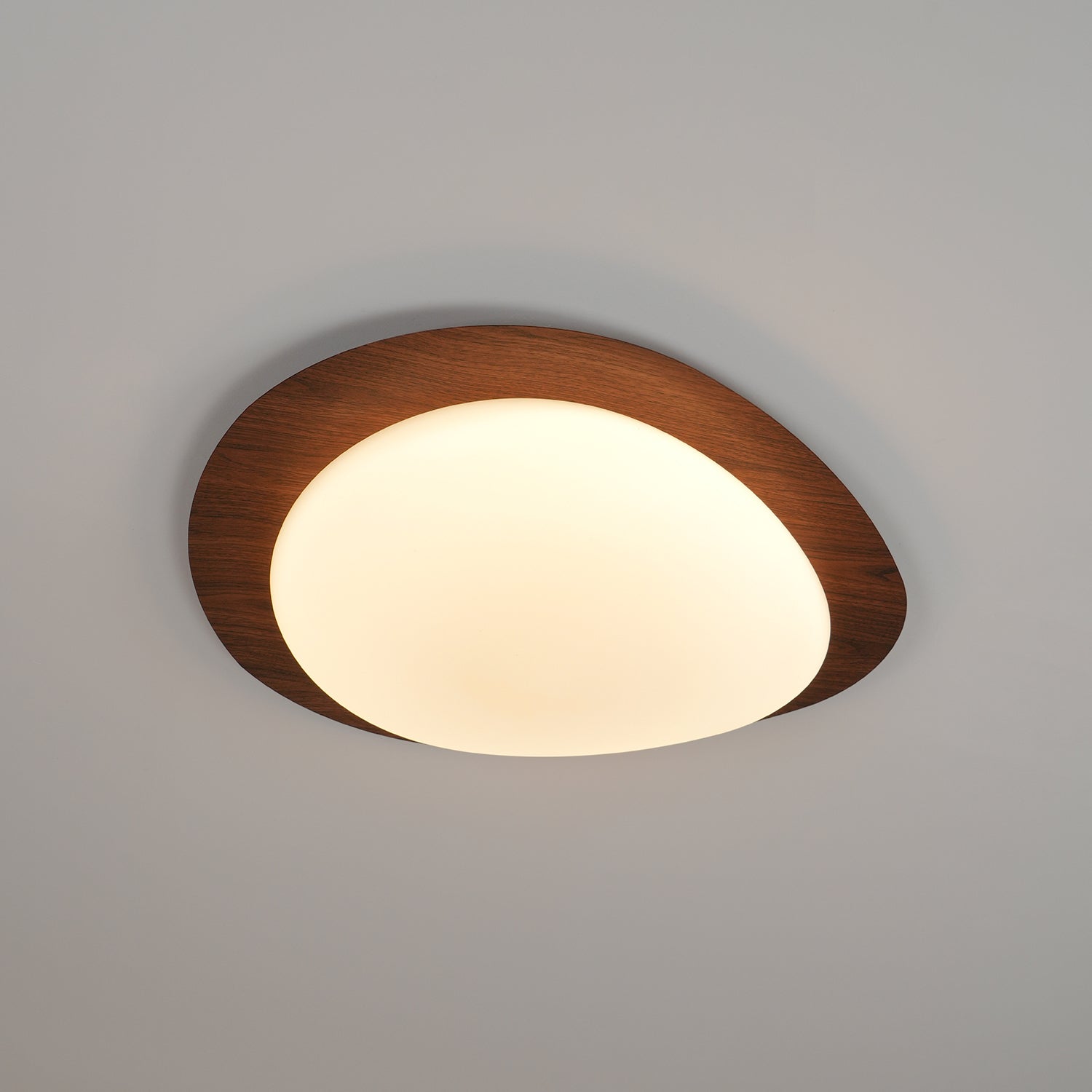 Muto Pebble Walnut Ceiling Light - image 9