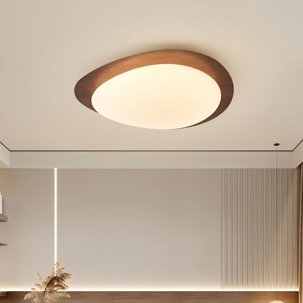 Muto Pebble Walnut Ceiling Light - image 4