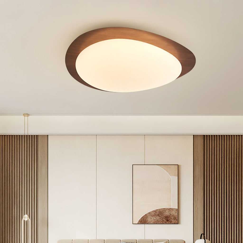 Muto Pebble Walnut Ceiling Light - image 5