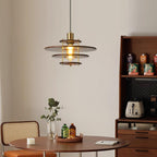 Pendel Pendant Lamp Layered Wood Brass Modern