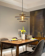 Pendel Pendant Lamp Layered Wood Brass Modern