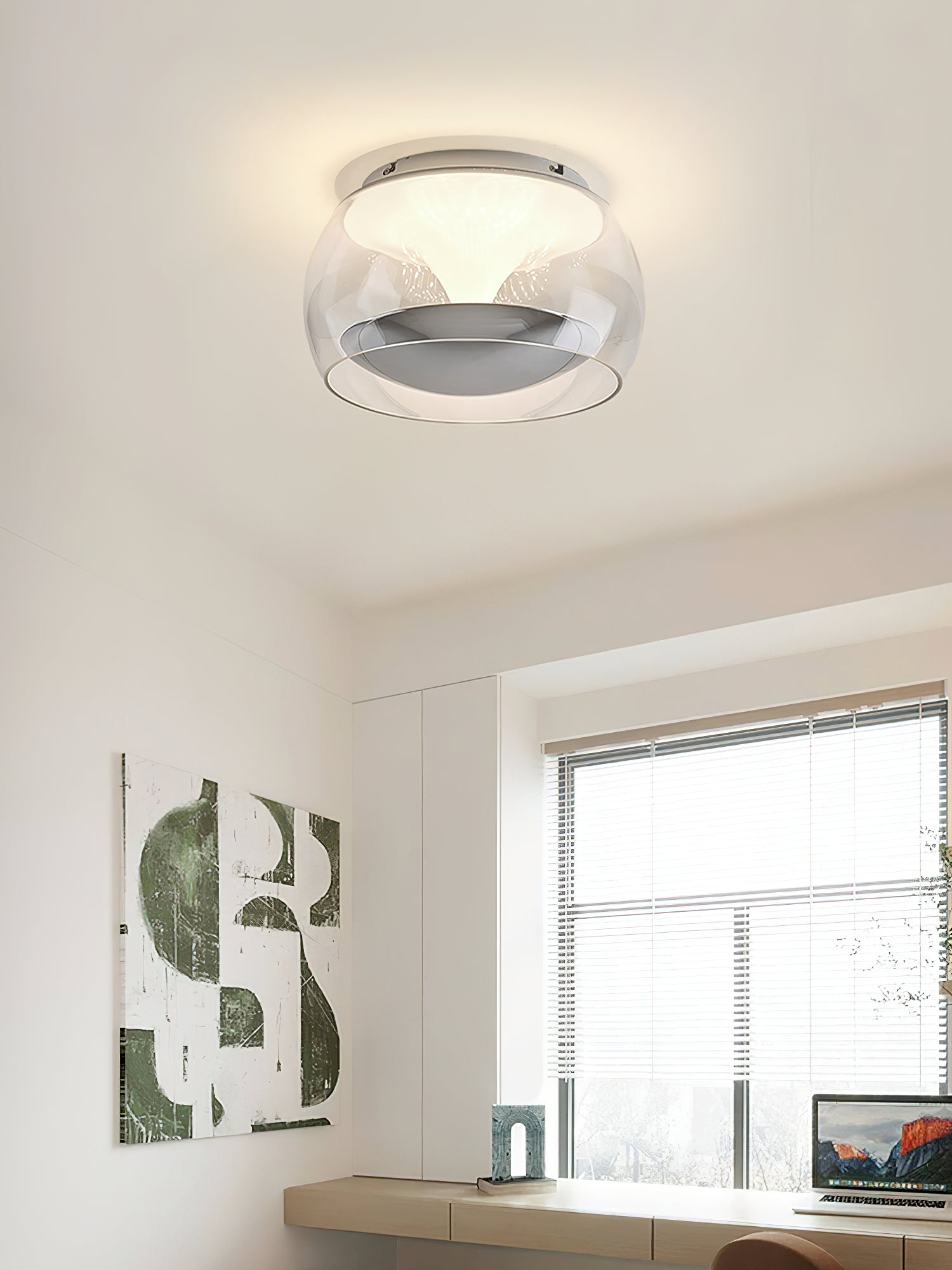 Eshair Nordic Art Pendulum Glass Ceiling Light
