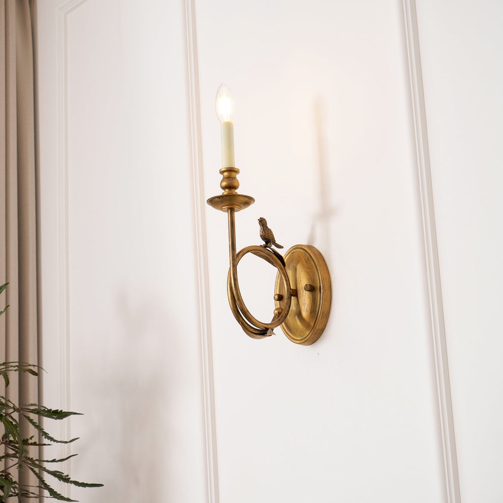 Silva Vintage Bird  Indoor Wall Sconce - image 6