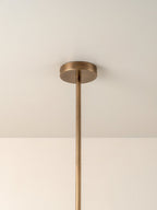 Ilvelia Modern Minimalist Brass Glass Chandelier