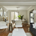 Ilvelia Modern Minimalist Brass Glass Chandelier