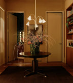 Aurora Chandelier Blossom Petal Glass Arms