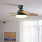 Liora Colorful Wooden Kids Ceiling Fan Light