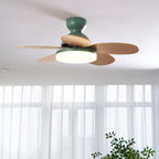 Liora Colorful Wooden Kids Ceiling Fan Light