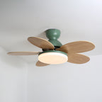 Liora Colorful Wooden Kids Ceiling Fan Light