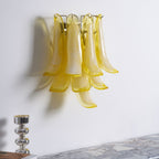 Aurora Wall Light Petal Shaped Glass Vintage Artistic