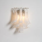 Aurora Wall Light Petal Shaped Glass Vintage Artistic