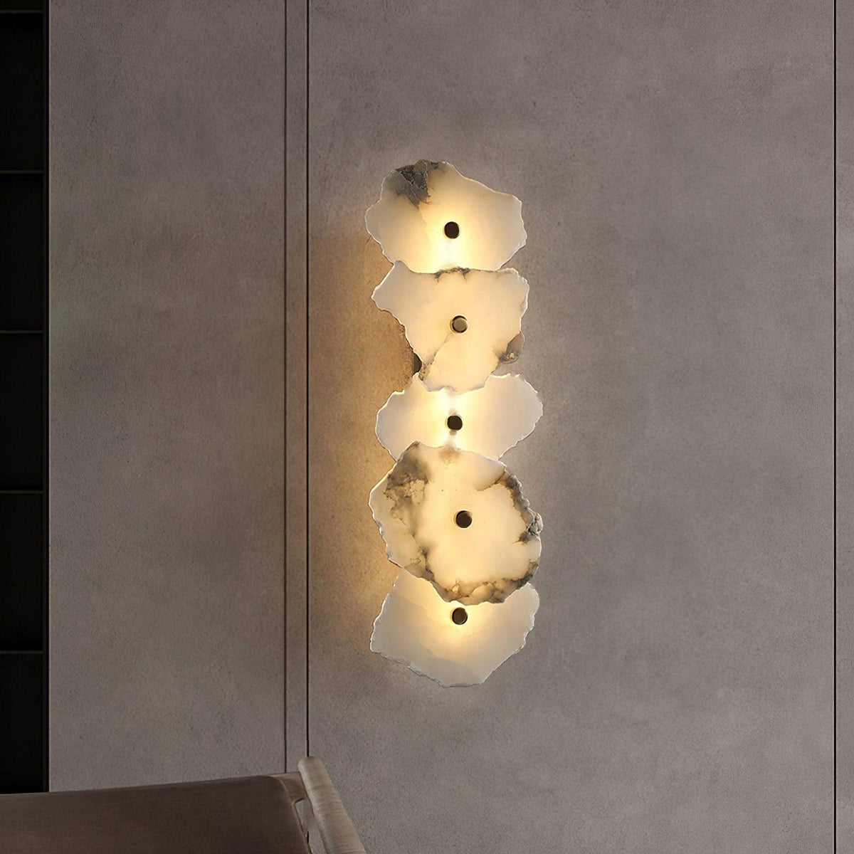 Ritta Alabaster Flower Wall Lamp - image 3