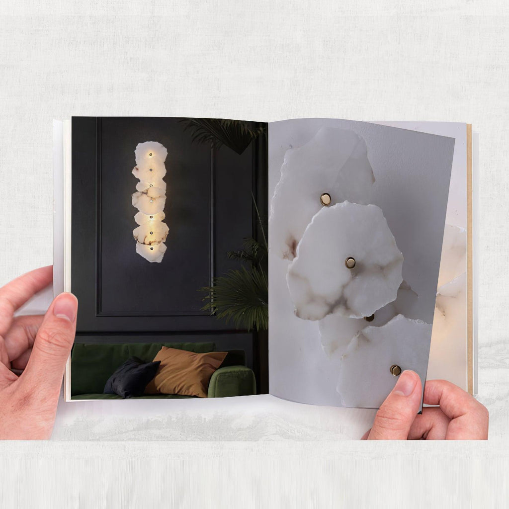 Ritta Alabaster Flower Wall Lamp - image 11
