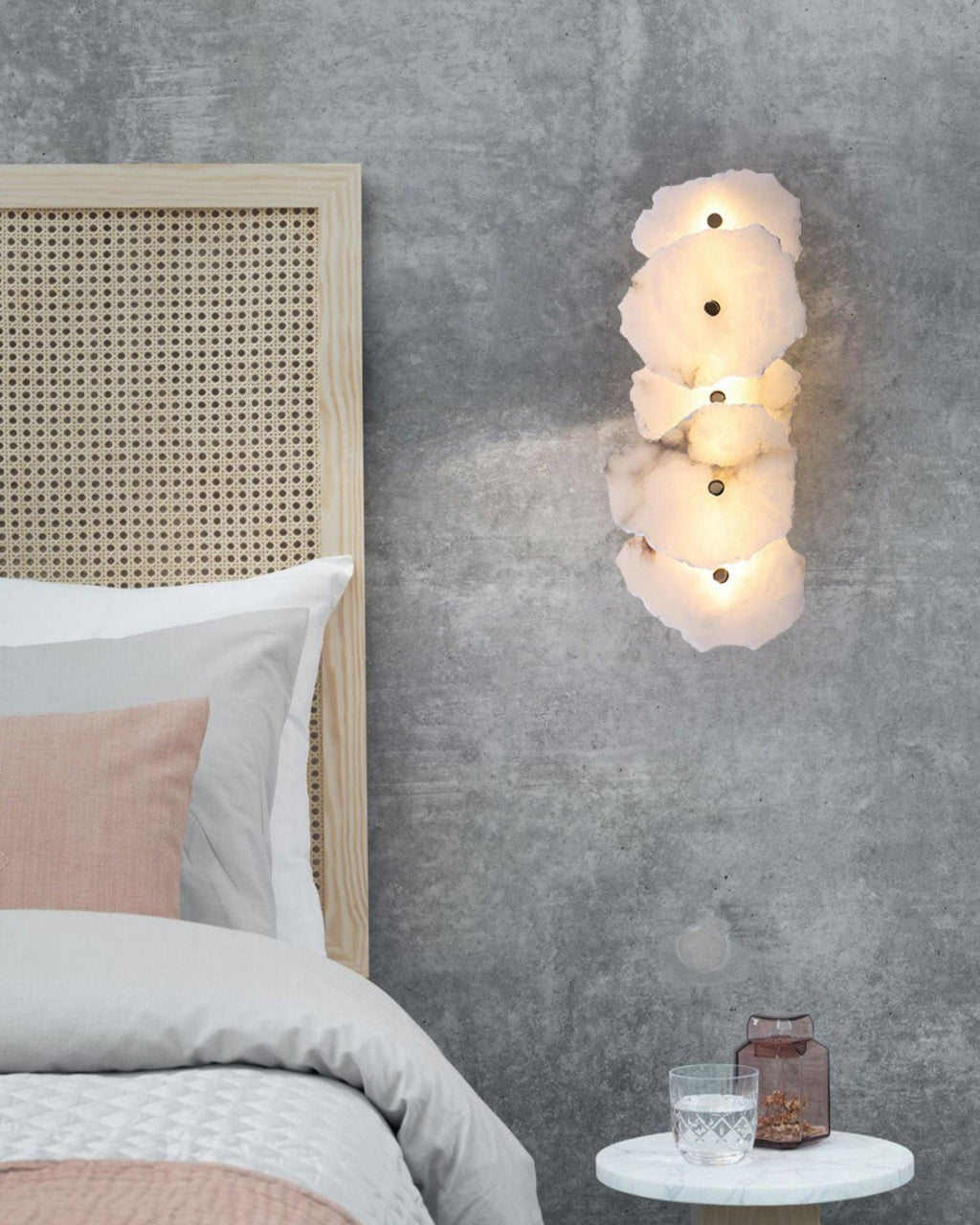 Alaeila Floral Cluster Alabaster Wall Light