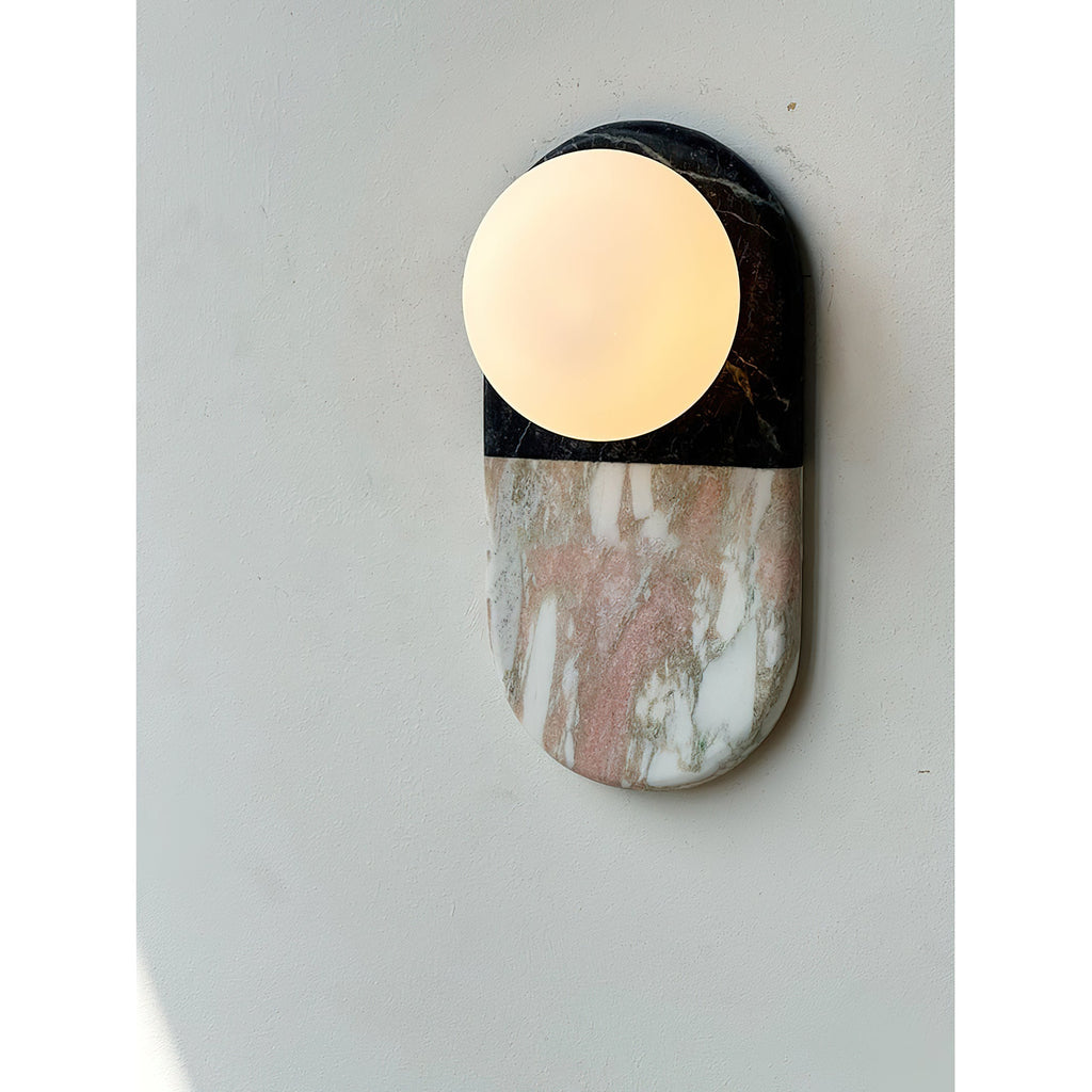 Alvynan Modern Minimalist Marble Sconce Wall Lamp