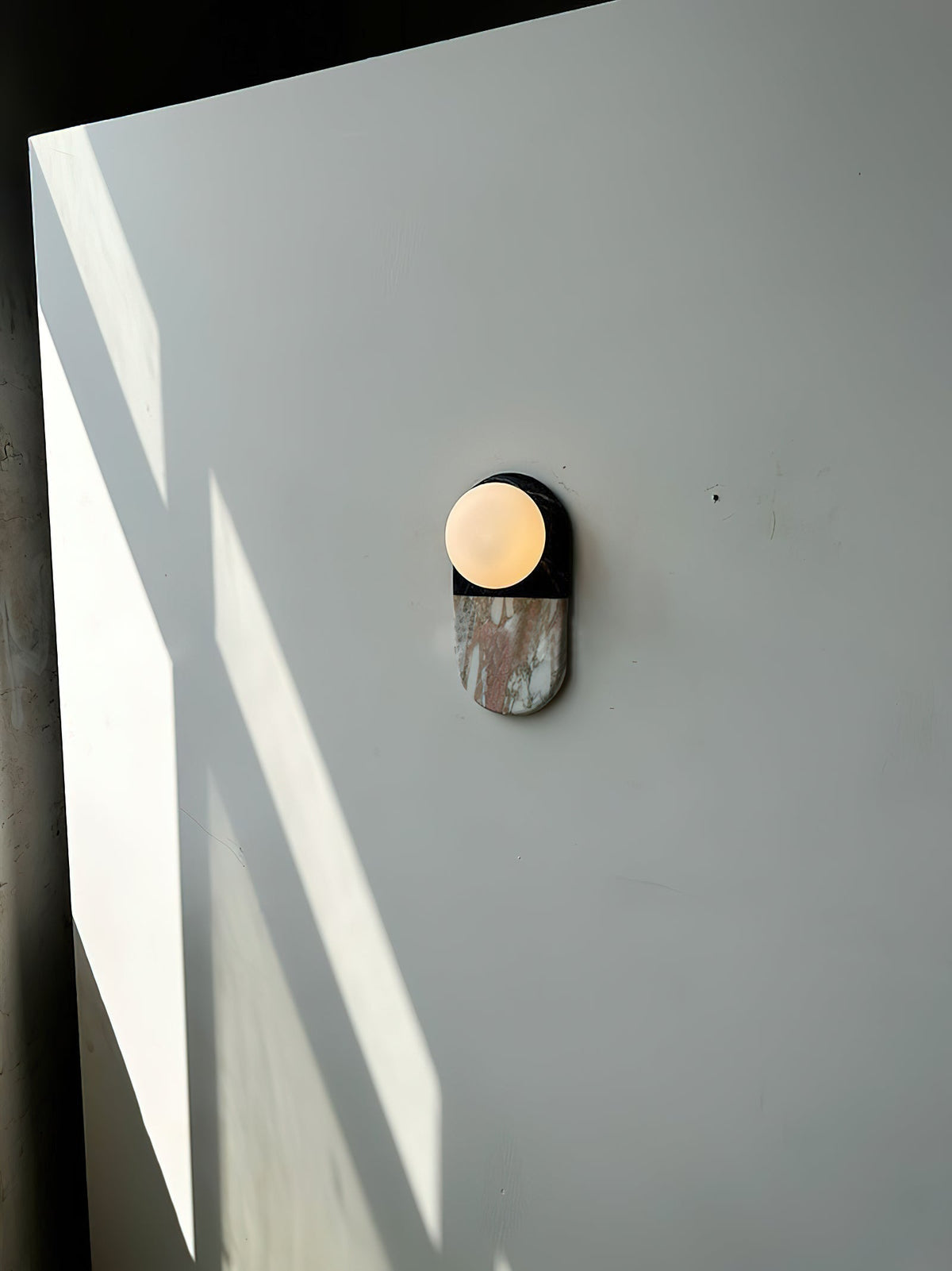 Alvynan Modern Minimalist Marble Sconce Wall Lamp