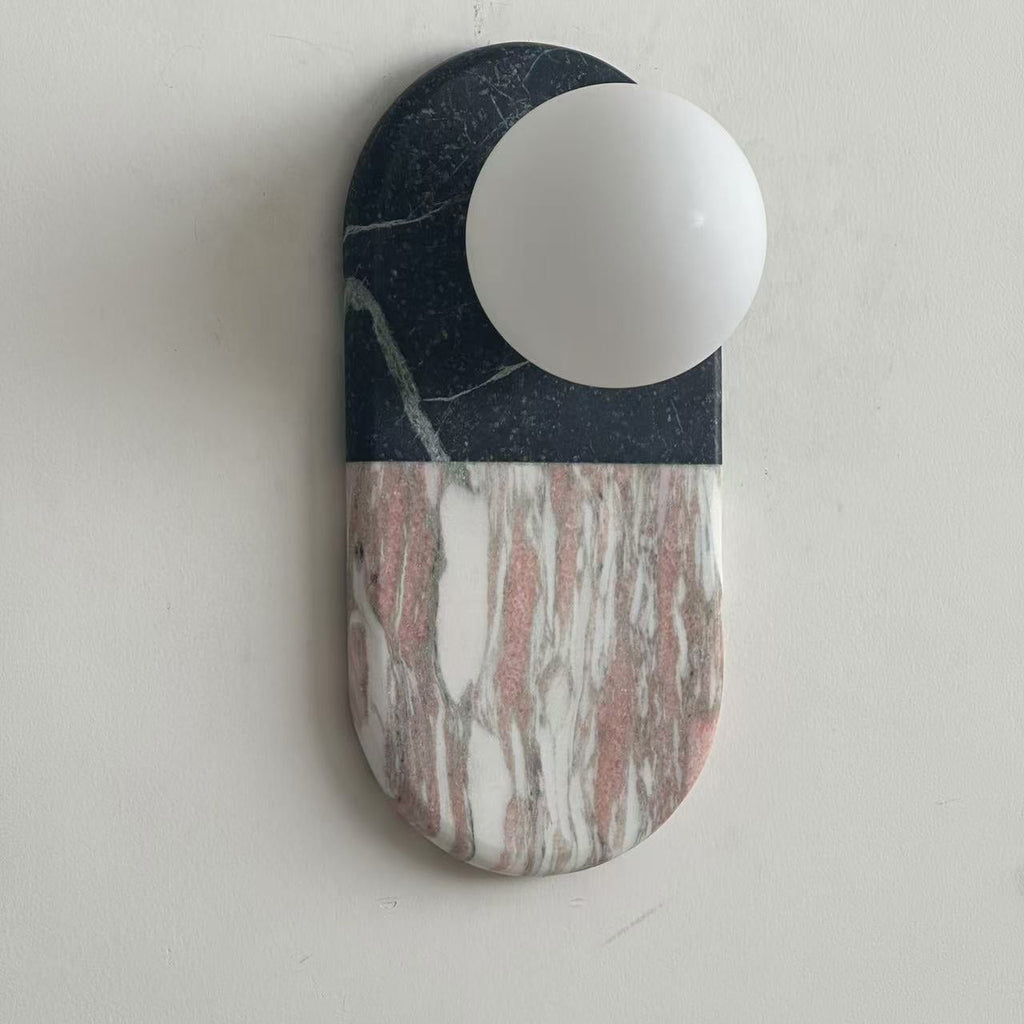 Alvynan Modern Minimalist Marble Sconce Wall Lamp