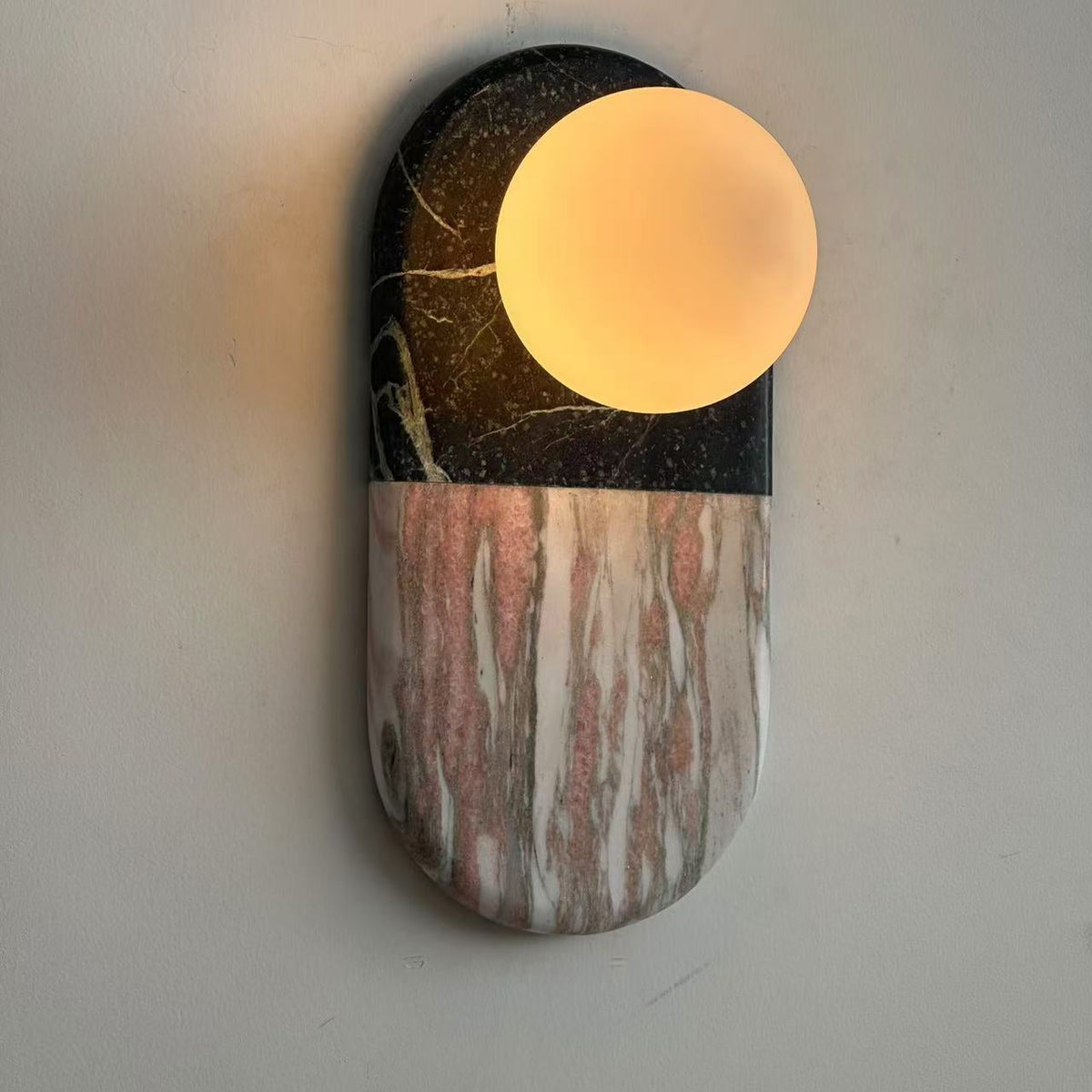 Alvynan Modern Minimalist Marble Sconce Wall Lamp