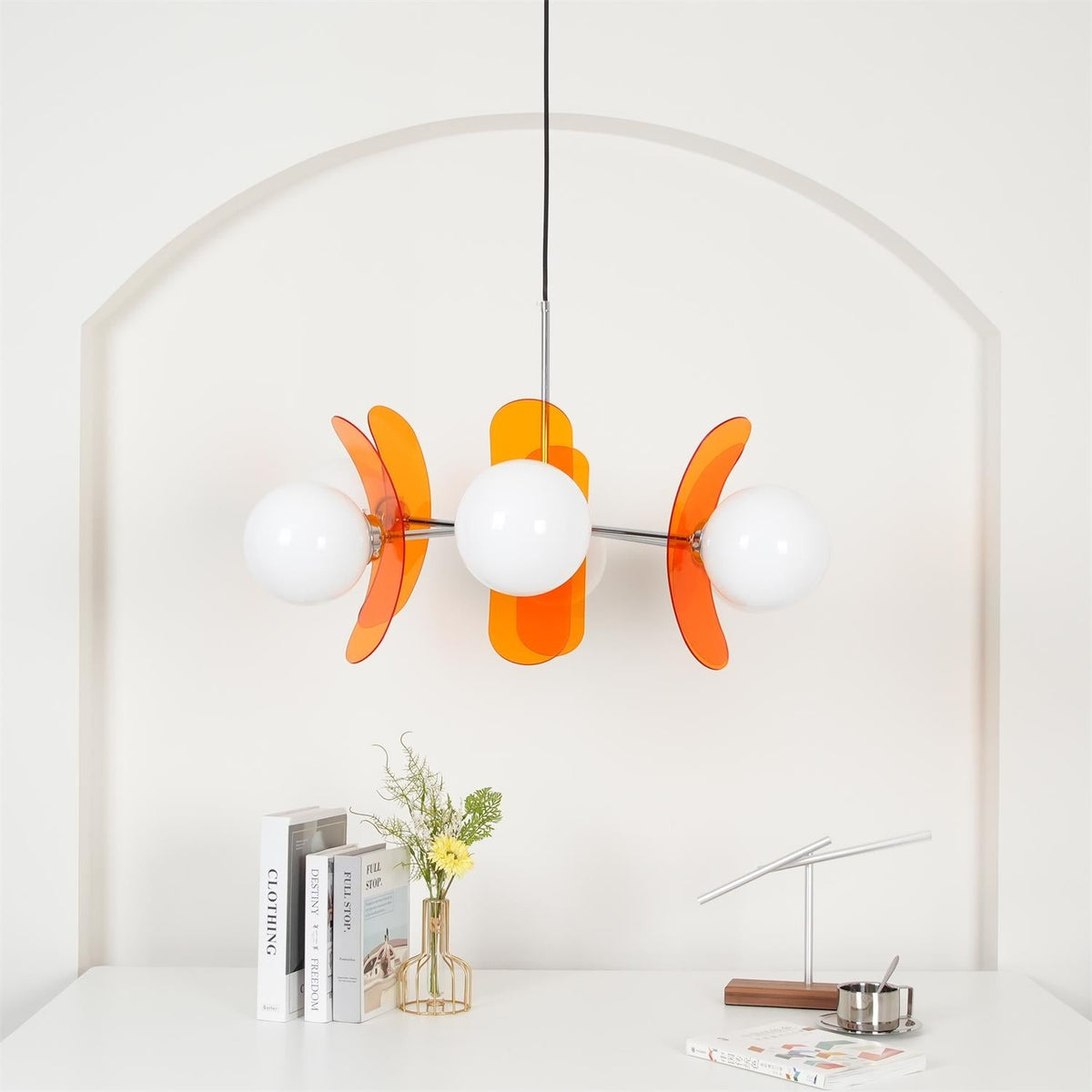Aira  Chandelier Brown &Orange
