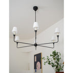 Arthaila Vintage Industrial Grande Fabric Chandelier