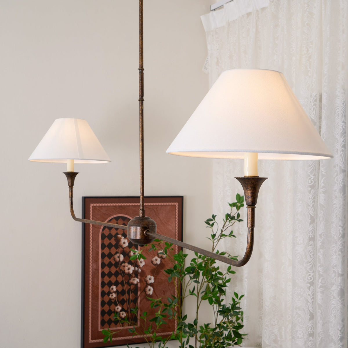 Silva Modern Linear LED Chandelier Living Room Bedroom