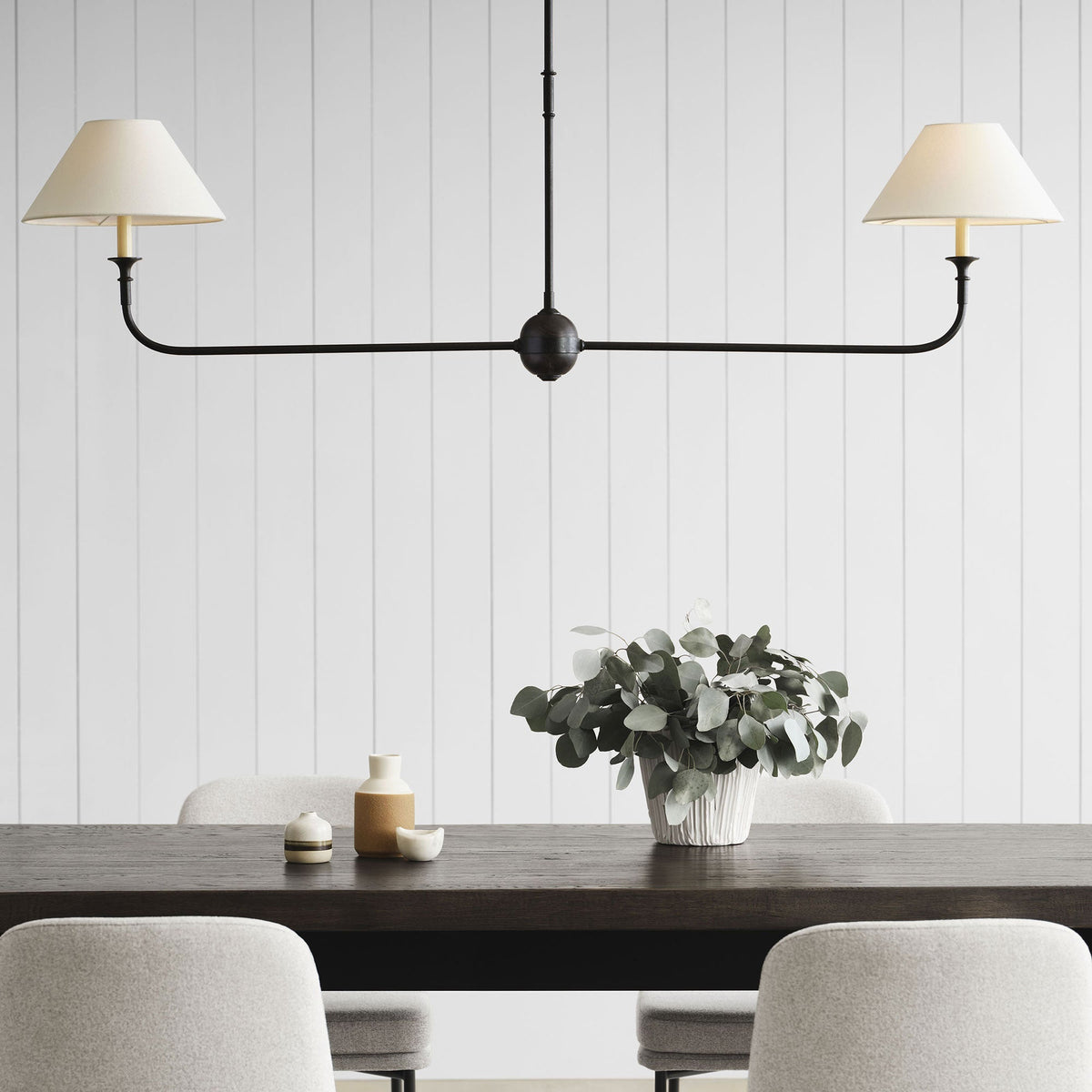 Silva Modern Linear LED Chandelier Living Room Bedroom