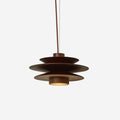 Muto Mid Century Walnut Pendant Light