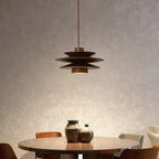 Muto Mid Century Walnut Pendant Light