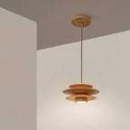 Muto Mid Century Walnut Pendant Light