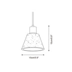 Ritta Pendant Light Travertine Cluster