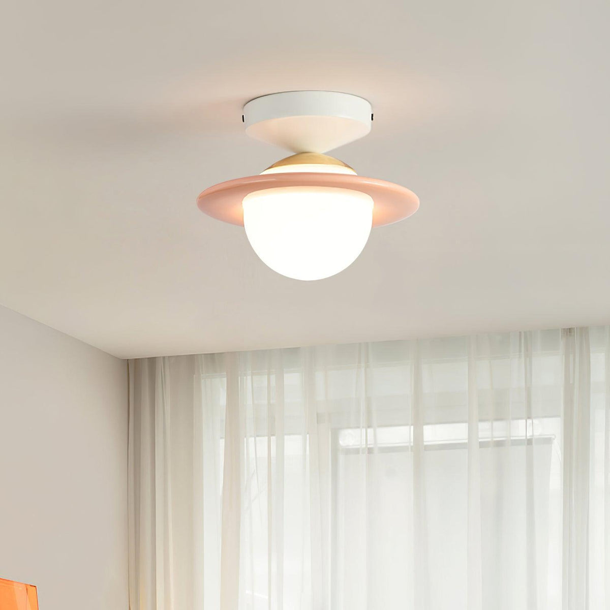 Ceiling Light Playful Planet Shape Soft Glow Whimsical Modern
