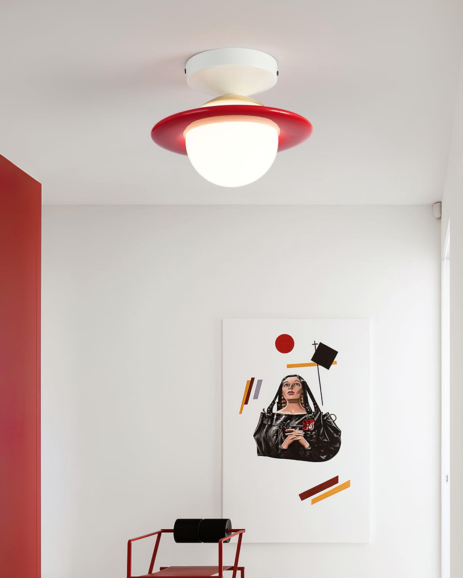 Ceiling Light Playful Planet Shape Soft Glow Whimsical Modern