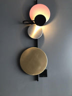 Lustra Wall Lamp Magnetic Discs Artistic