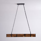 Lustra Chandelier Pleva Linear Natural Wood