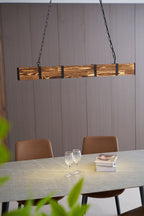 Lustra Chandelier Pleva Linear Natural Wood