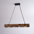 Lustra Chandelier Pleva Linear Natural Wood