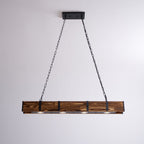 Lustra Chandelier Pleva Linear Natural Wood