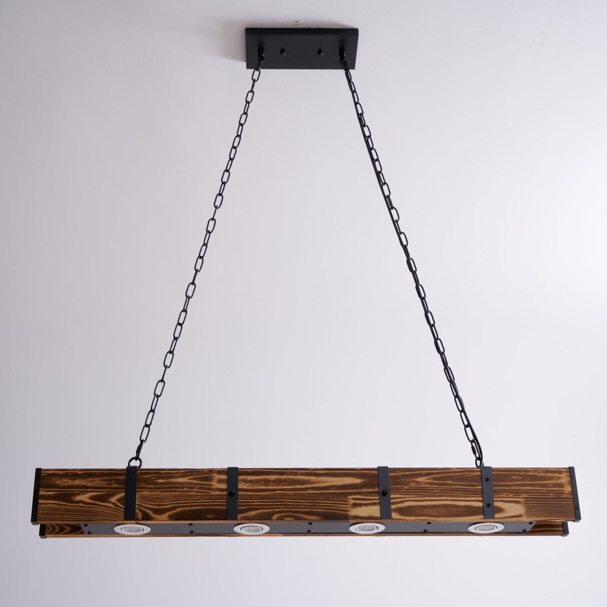 Lustra Chandelier Pleva Linear Natural Wood