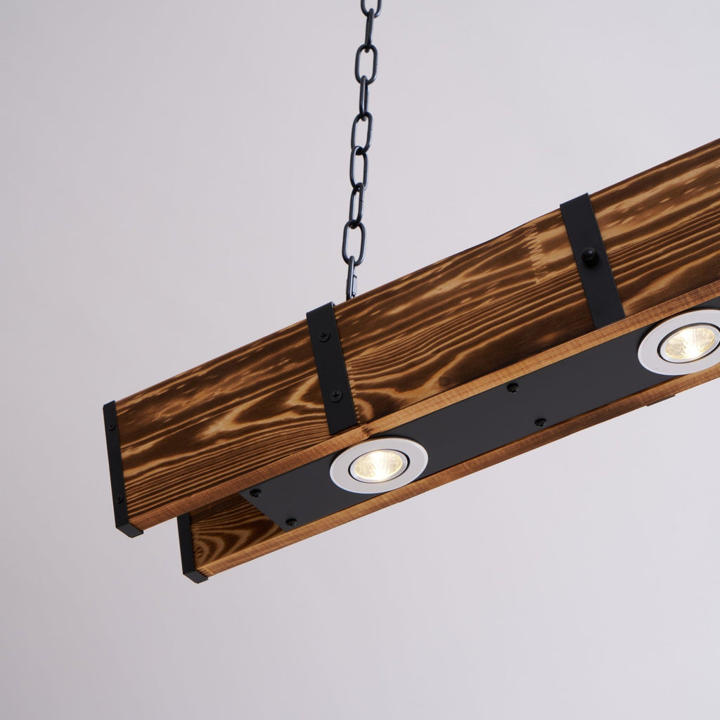 Lustra Chandelier Pleva Linear Natural Wood