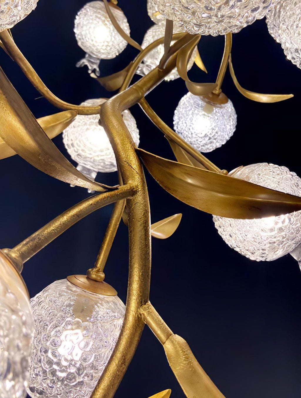 Aursorir Elegance Pomegranate Brass Glass Ceiling Lamp