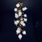 Aursorir Elegance Pomegranate Brass Glass Ceiling Lamp