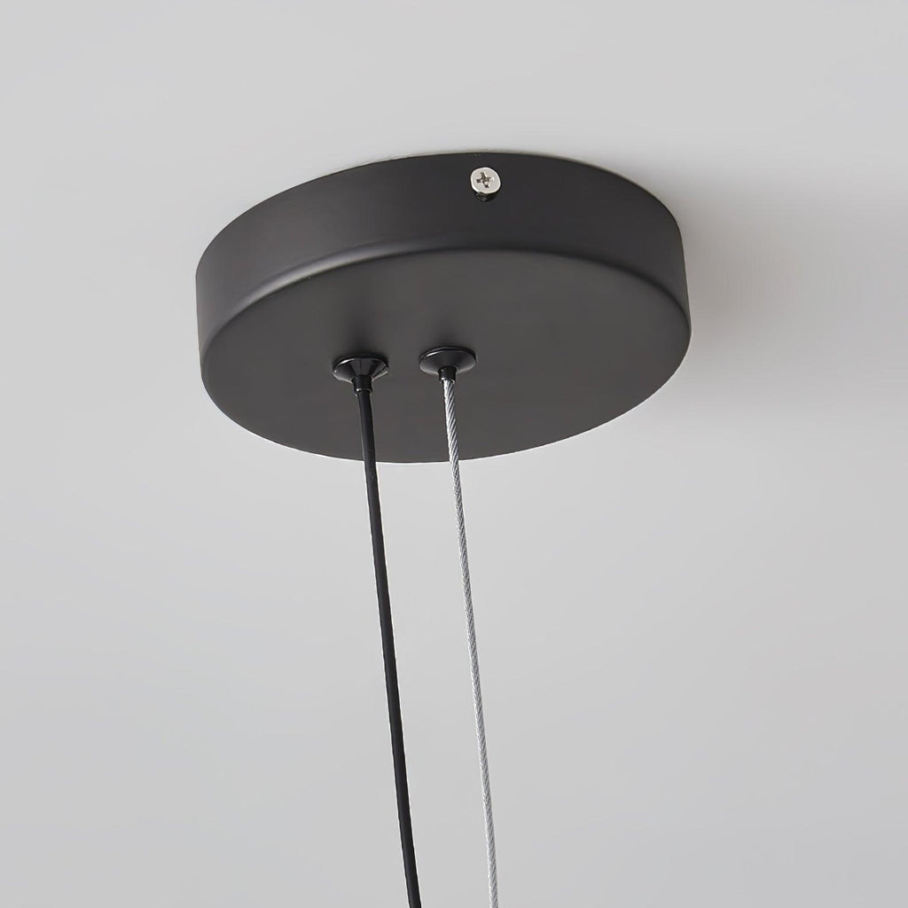 Lustra Pendant Lamp Round Black Ring