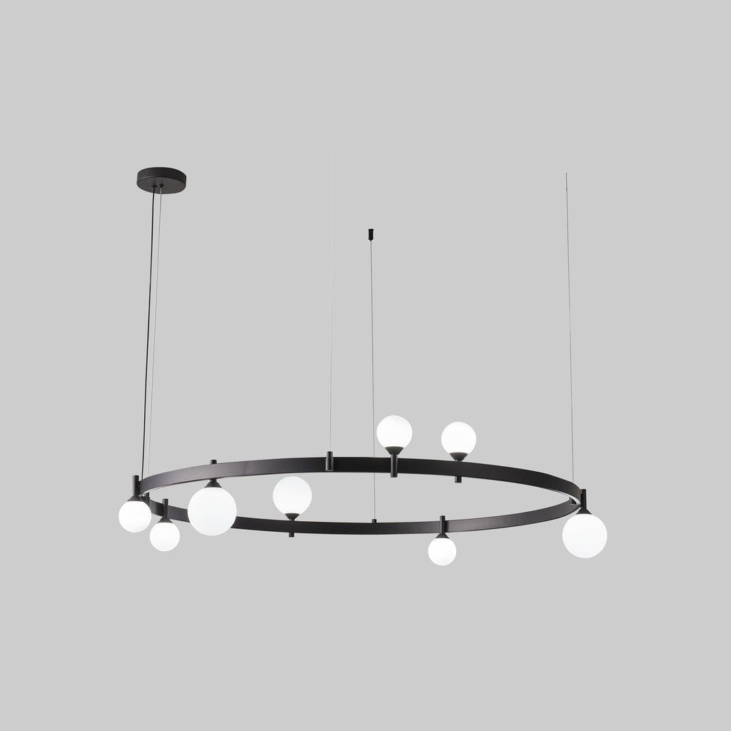 Lustra Pendant Lamp Round Black Ring