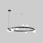 Lustra Pendant Lamp Round Black Ring