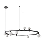 Lustra Pendant Lamp Round Black Ring