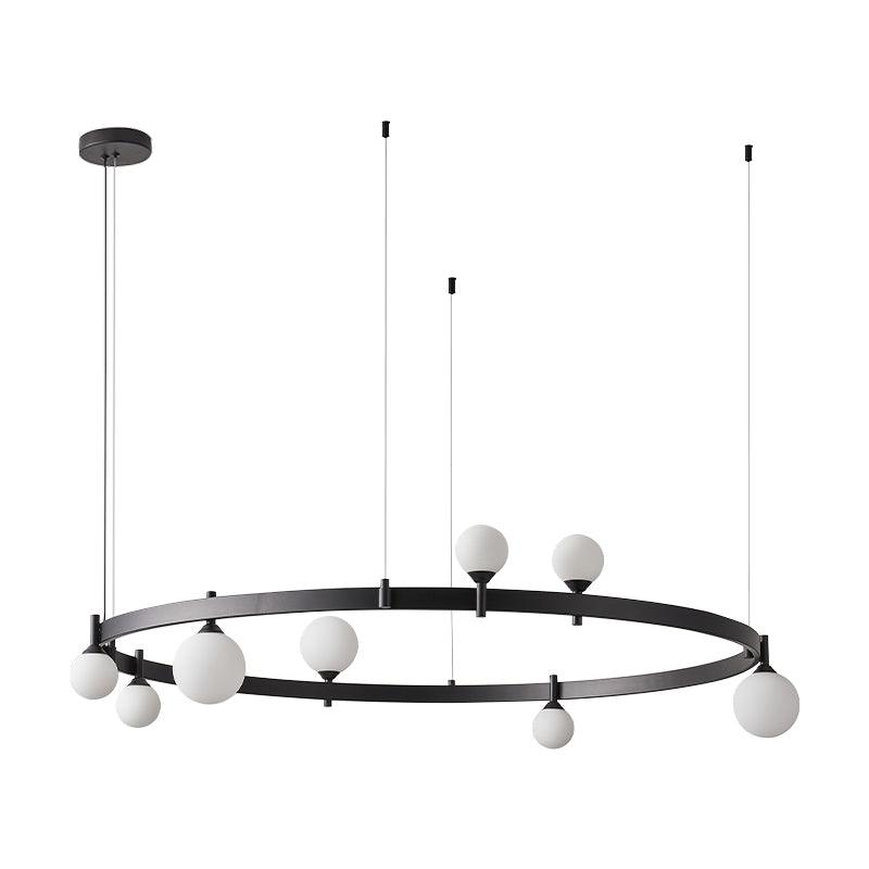 Lustra Pendant Lamp Round Black Ring