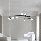 Lustra Pendant Lamp Round Black Ring